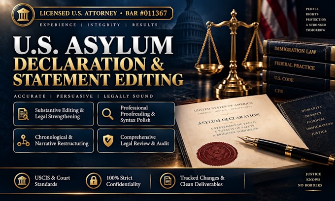 professionally review your asylum declaration