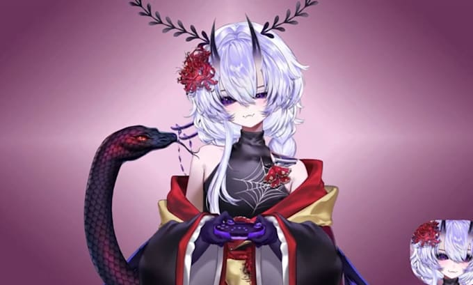 design and rig custom live2d vtuber model in anime style