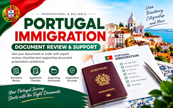 review portugal immigration document, application checklist and support document