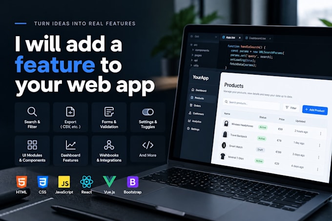 add a feature to your web app