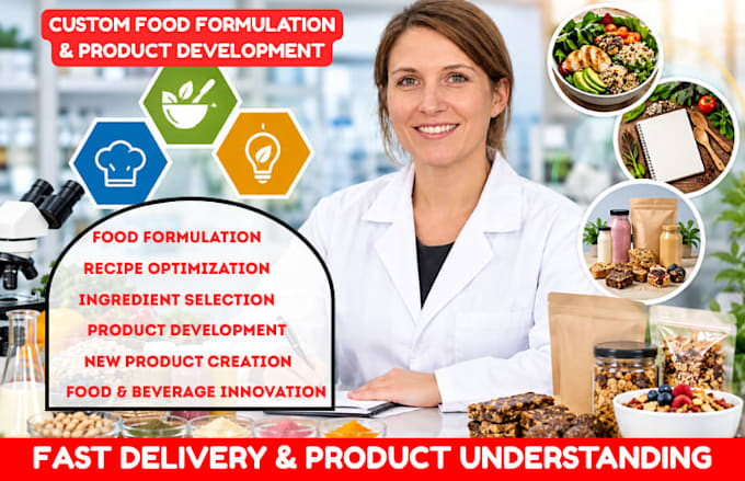 do custom food formulation, recipe development and product development