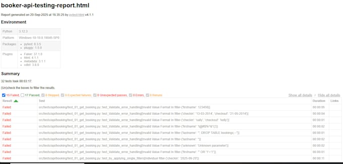 create automated tests using python, robot framework or cucumber