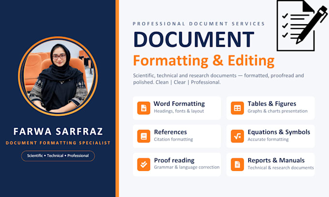 professionally format your research document