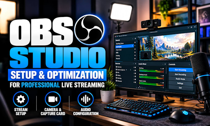 setup and optimize obs studio for professional live streaming