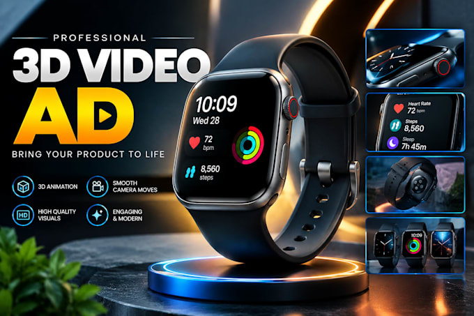 create a high quality 3d video ad
