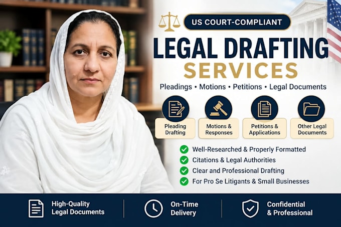 draft legal motions pleadings
