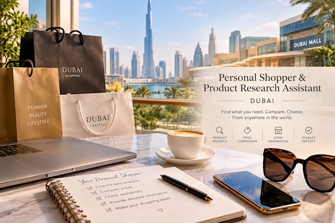 be your professional personal shopper and local assistant in dubai