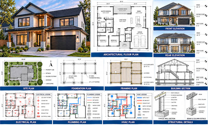 provide residential architectural, structural and mep design services