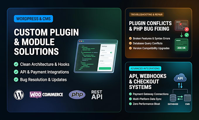 develop or customize wordpress plugins and modules