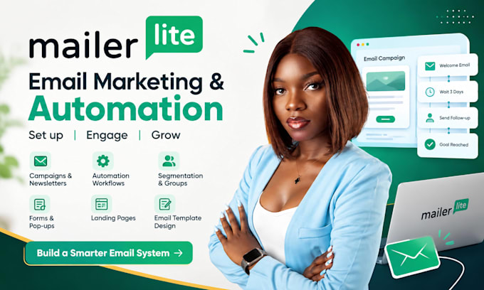 setup mailerlite email marketing, automation and campaigns