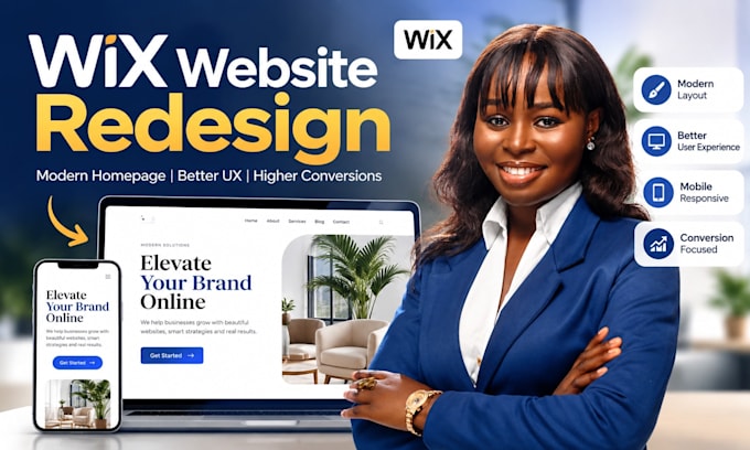 redesign your wix website homepage and improve user experience