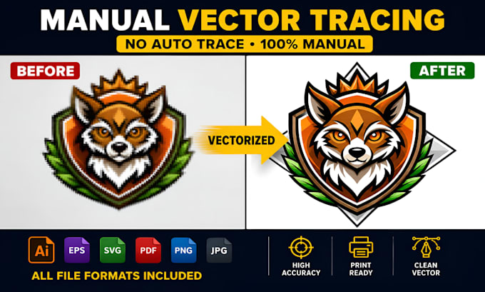recreate and redraw your logo into a clean vector