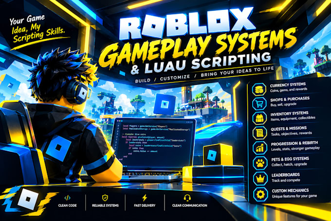 build roblox gameplay system, roblox developer, mechanics in lua scripting