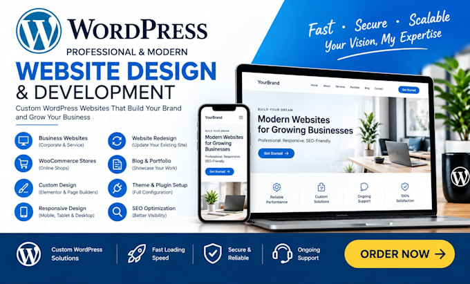 create wordpress website design