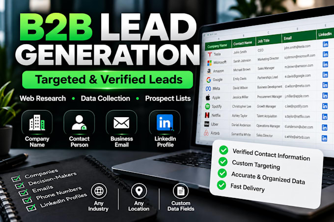 build targeted b2b lead lists with verified contact data