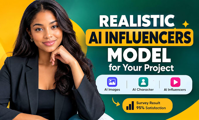 create realistic ai influencers model for your project ai character, ai image