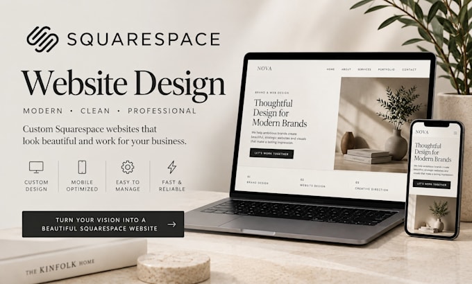 build squarespace website design