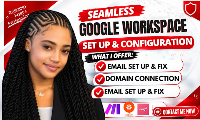 setup business email on google workspace, protonmaiil fix email