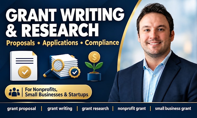 nonprofit, small business grant writing, grant research, application