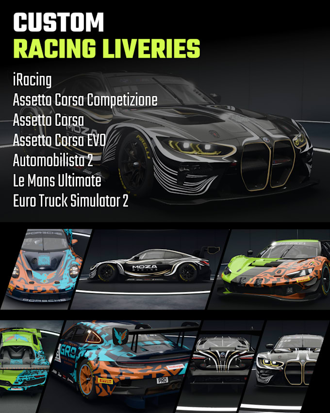 design custom racing livery for sim racing