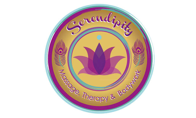 design serendipity massage therapy bodywork logo