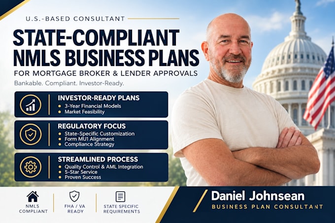write an nmls business plan for mortgage broker approval