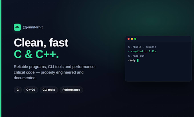 write a clean c or cpp program or cli tool