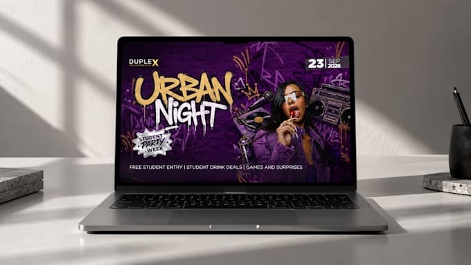 design a professional event poster