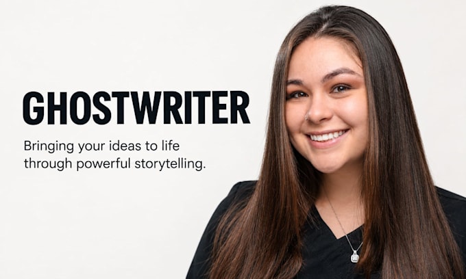 be your professional fiction ghostwriter