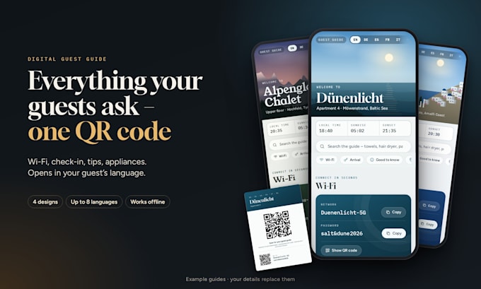 create a digital guest guide with qr code for your airbnb