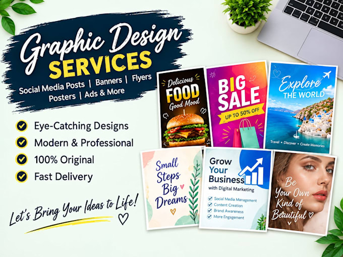 design professional graphics, digital creative services