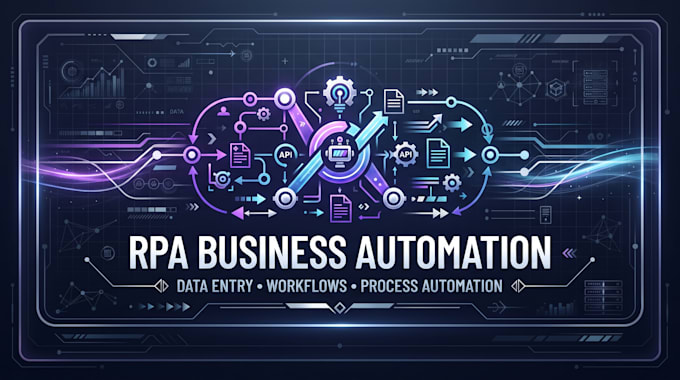 build rpa automation for business processes, data entry and workflows