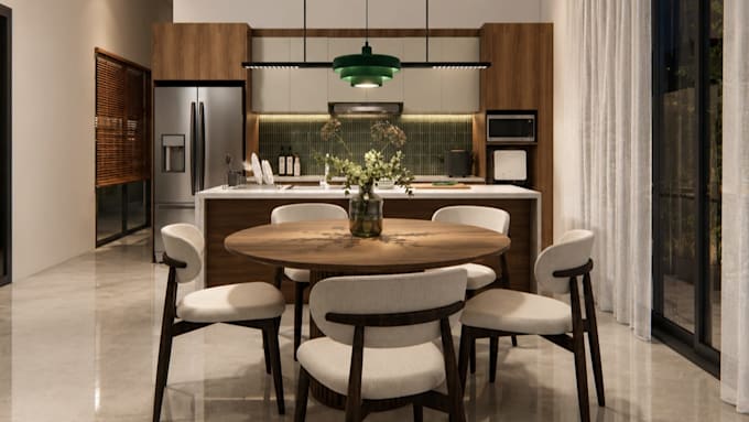 create a space planning, floor plan and interior design