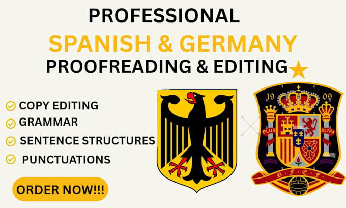 proofread and edit your german and spanish book ebook document