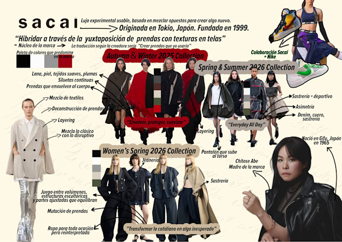 create a professional fashion moodboard and visual concept