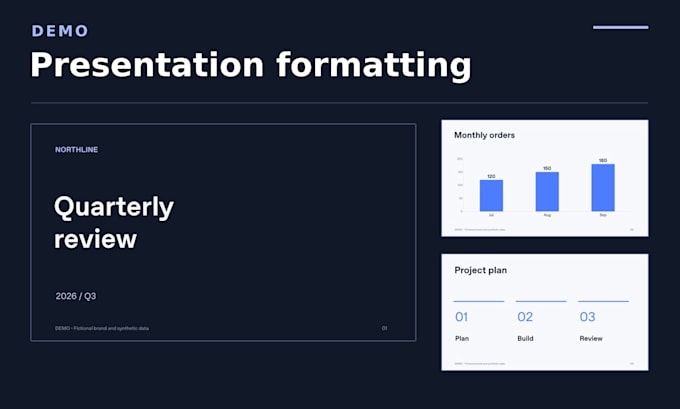 format your business presentation into a clear powerpoint deck