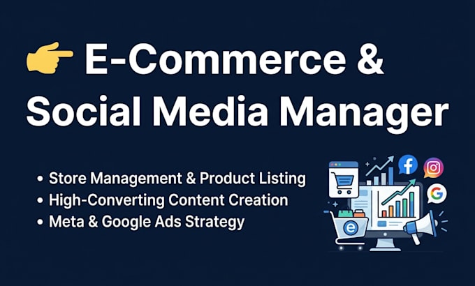 be your ecommerce social media manager and content creator