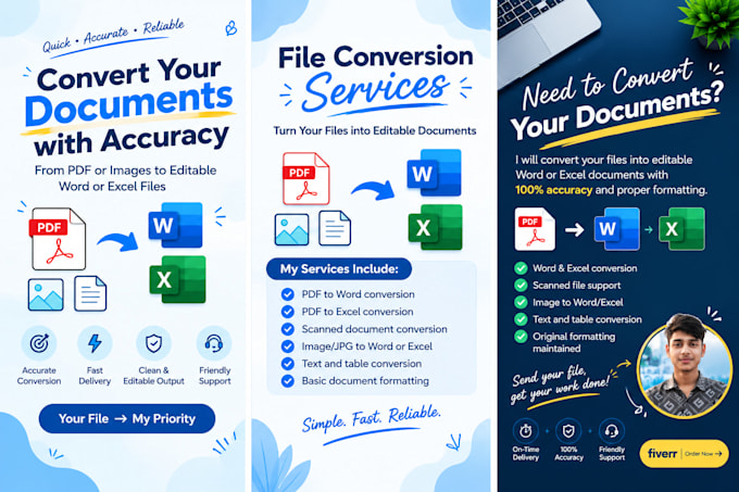convert PDF to word, excel or editable format