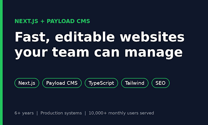 build a fast nextjs website with payload cms
