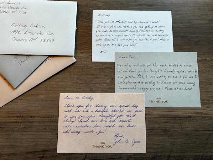 high volume handwritten notes and letters for direct mail