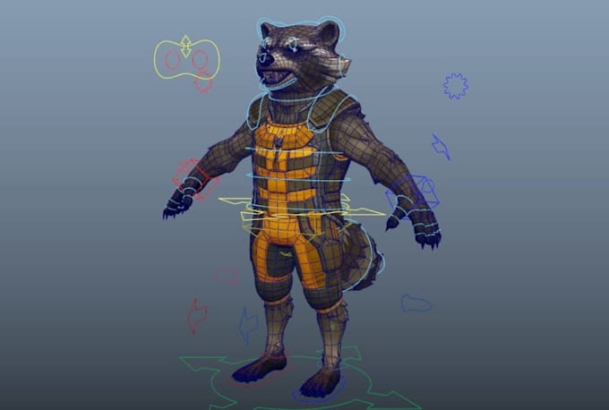 professionally do 3d character rigging in maya, blender, unity and unreal engine