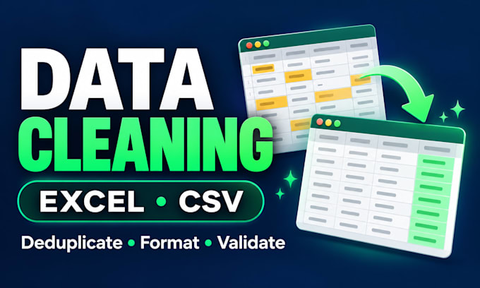 clean and organize your excel or CSV data