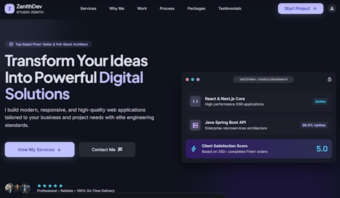 build a fast, responsive static website or landing page