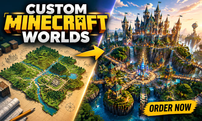 create custom minecraft maps, builds and server lobbies