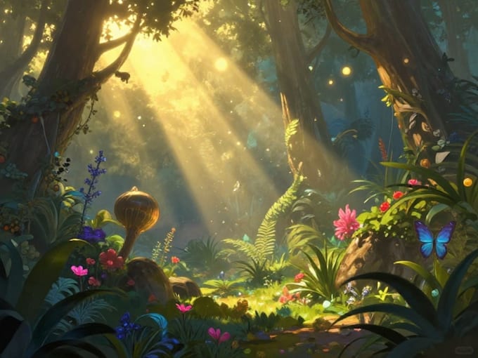 create fantasy environment concept art