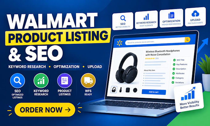 create and optimize walmart product listings with SEO