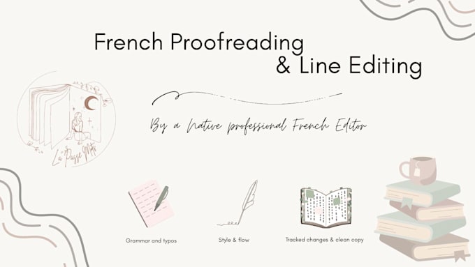 line edit, proofread and polish your french book