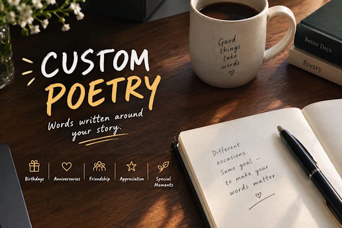 write heartfelt and creative poems for you