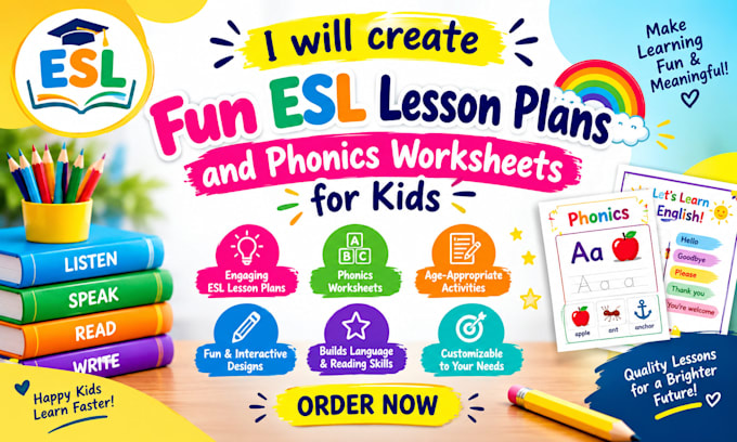 create fun esl lesson plans and phonics worksheets for kids