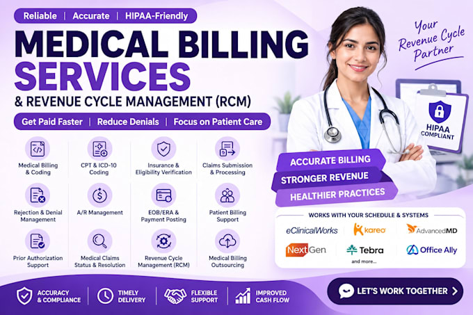 provide medical billing services, claims and denials handling
